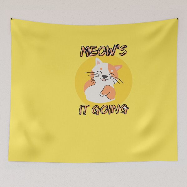Item preview, Meow's It Going: Funny Sarcastic Pet Kitty Lover, perfect gift idea for men & women, Cute gift for pet lovers designed and sold by AMED-STORE.