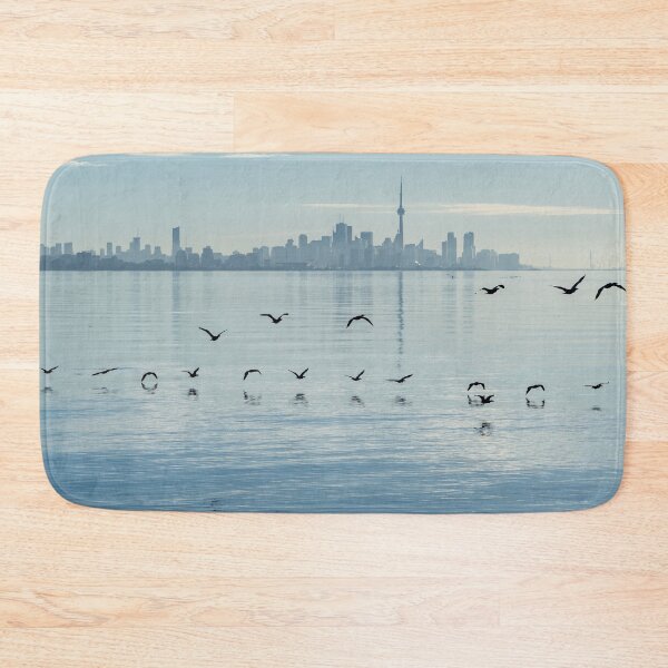 Item preview, Black Flocks - Cormorants and Skyscrapers on Lake Ontario in Toronto designed and sold by Georgia Mizuleva.