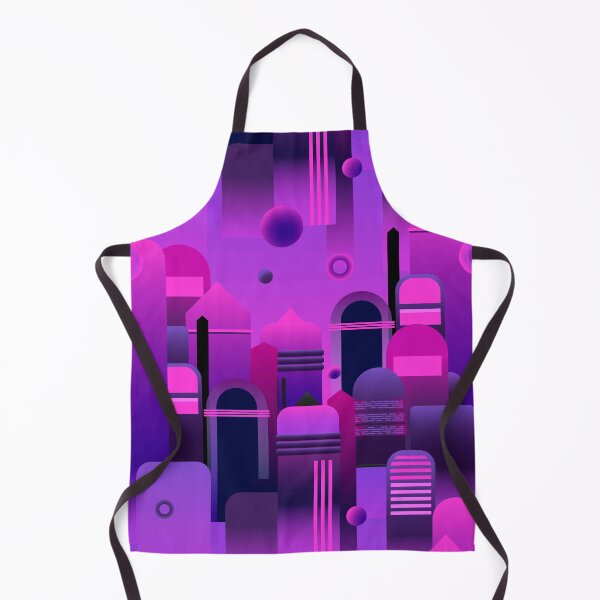 Item preview, Violet future city cyberpunk pattern designed and sold by YUBASShop.