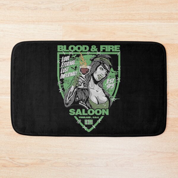 Item preview, Type O Negative Blood Fire Saloon Front And Back Green The Popular Child's Band Has Long Hair To Show The Rock Style That Is Loved By The Audience designed and sold by typenegativenic.