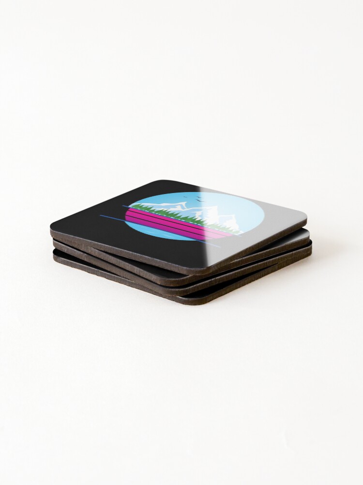 Thumbnail 4 of 5, Coasters (Set of 4), Mountizey designed and sold by GraphicDesign15.