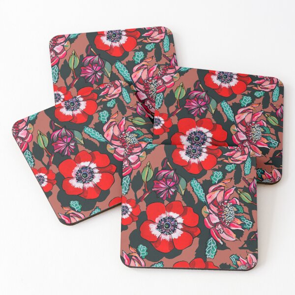 Item preview, Waratah y anémona designed and sold by ariellemorris.