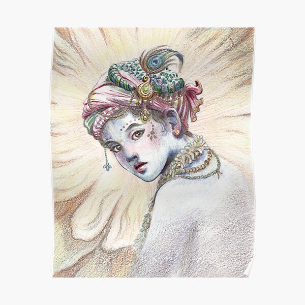 Curious little Krishna Poster