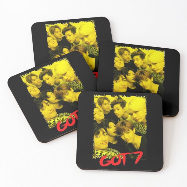 Item preview, GOT7 Kpop Group Members Yellow Korean Kpop RGB Color Design designed and sold by Piosenka Art.