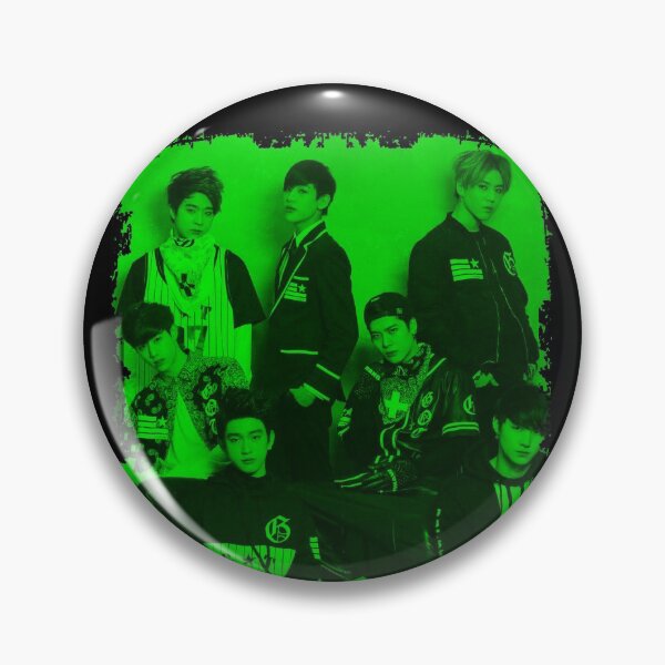 Item preview, GOT7 Kpop Group Members Green Korean Kpop RGB Color Design designed and sold by Piosenka Art.
