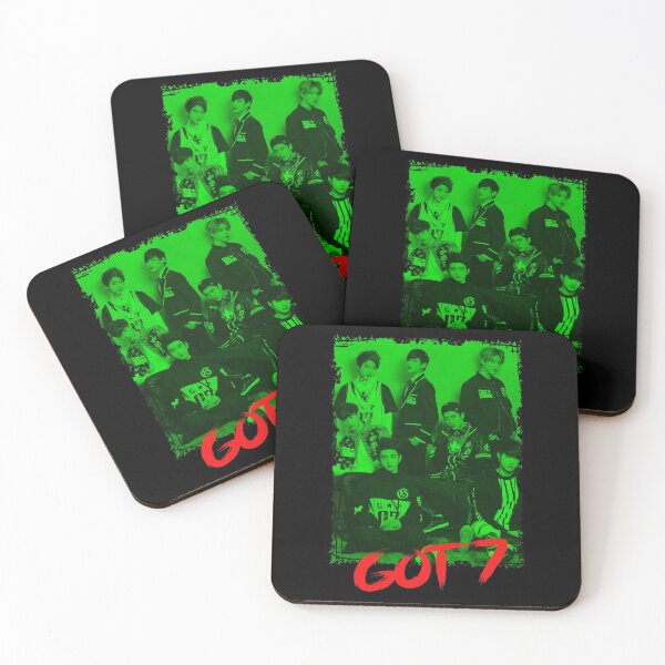 Item preview, GOT7 Kpop Group Members Green Korean Kpop RGB Color Design designed and sold by Piosenka Art.
