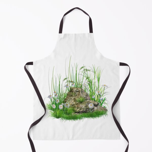 Item preview, Beautiful Grasses and flowers on & around stone parts...! designed and sold by VIVEK KUMAR RAI.