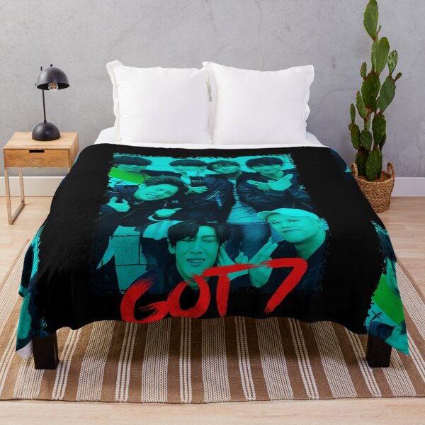 Item preview, GOT7 Kpop Group Members Blue Korean Kpop RGB Color Design designed and sold by Piosenka Art.