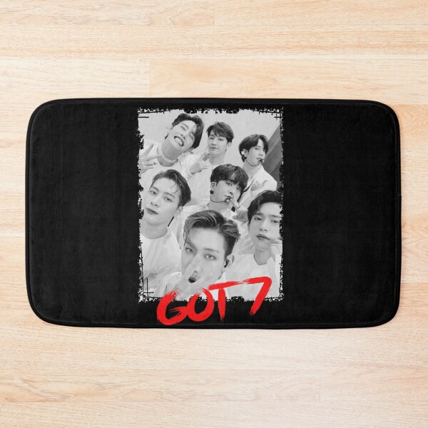 Item preview, GOT7 Kpop Group Members black and white Korean Kpop RGB Color Design designed and sold by Piosenka Art.