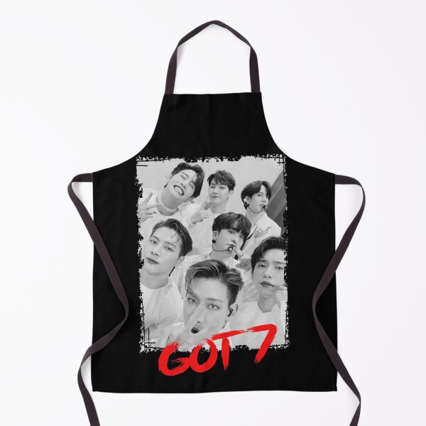 Item preview, GOT7 Kpop Group Members black and white Korean Kpop RGB Color Design designed and sold by Piosenka Art.