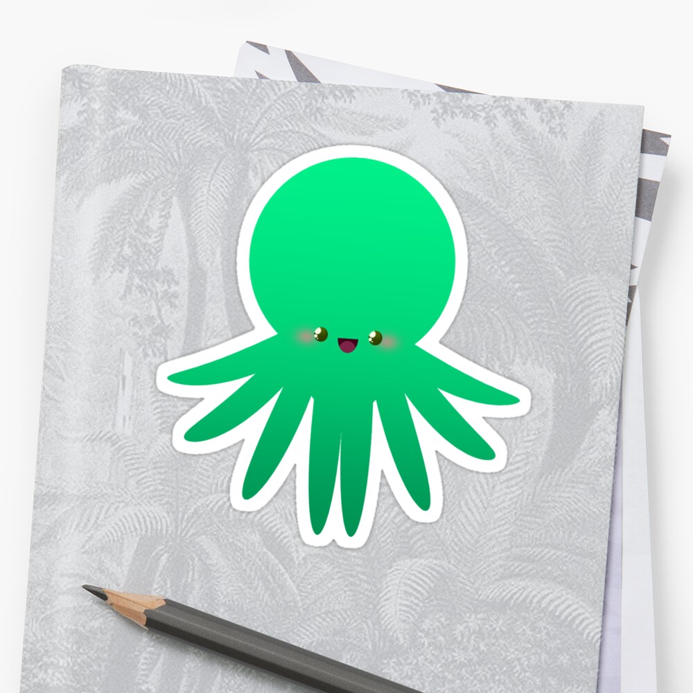 smiley sad octopus