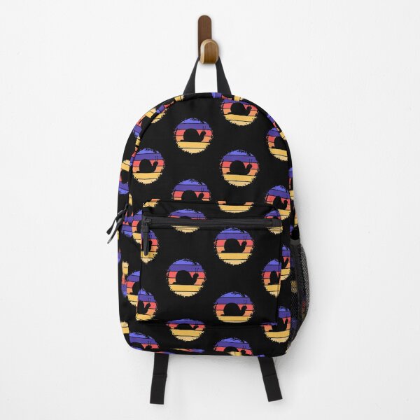 Item preview, Easily Distracted by Snails, Silhouette of Snail Vintage Colorful Rainbow Background designed and sold by subtleday.
