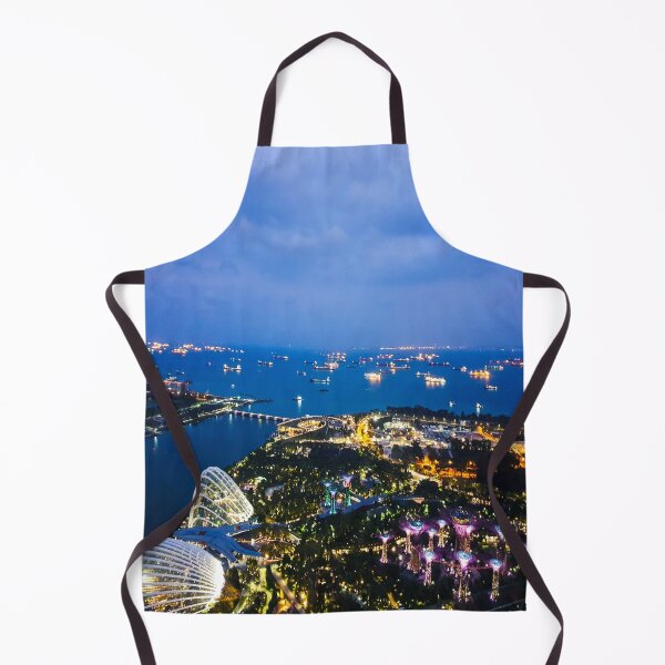 Item preview, Singapore Skyline Night View with Supertree Grove designed and sold by Happiness Creators.