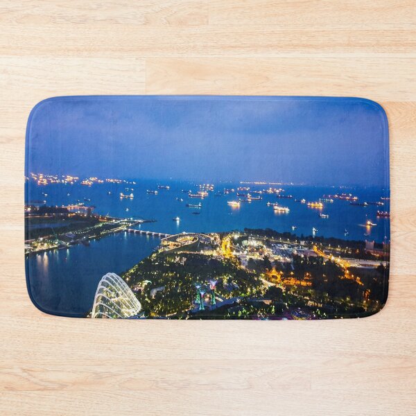 Item preview, Singapore Skyline Night View with Supertree Grove designed and sold by Happiness Creators.