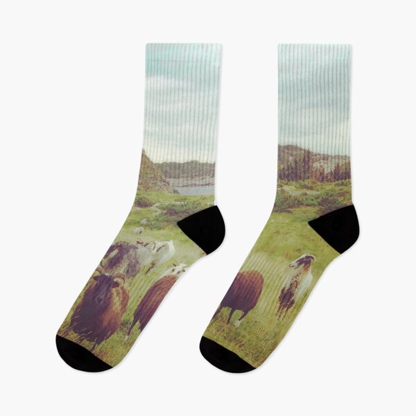 Item preview, Scandinavian Countryside with Sheep designed and sold by Happiness Creators.