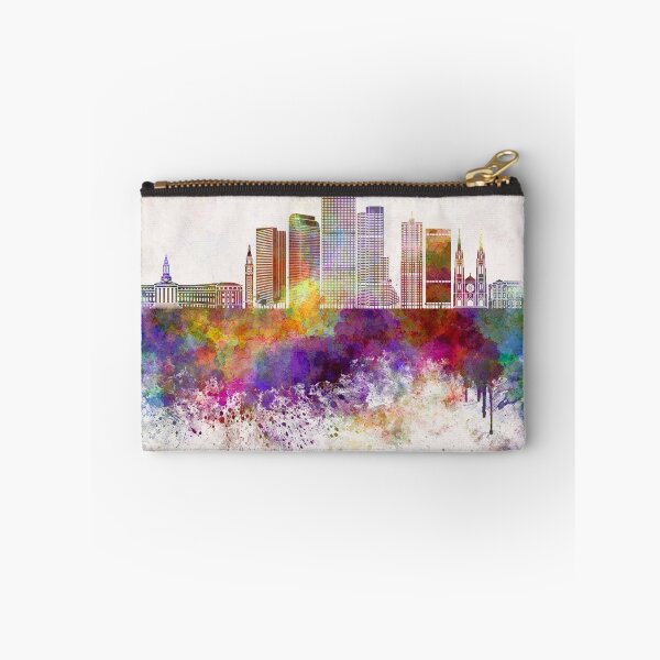 Item preview, Denver V2 skyline in watercolor background designed and sold by paulrommer.