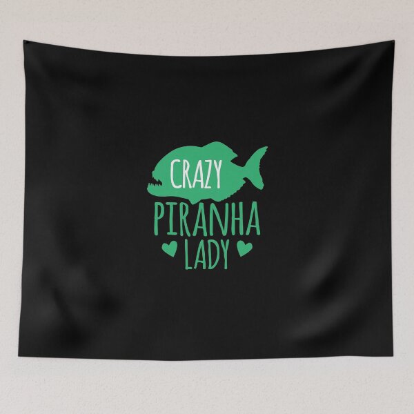 Item preview, Crazy Piranha Lady (fish) designed and sold by jazzydevil.