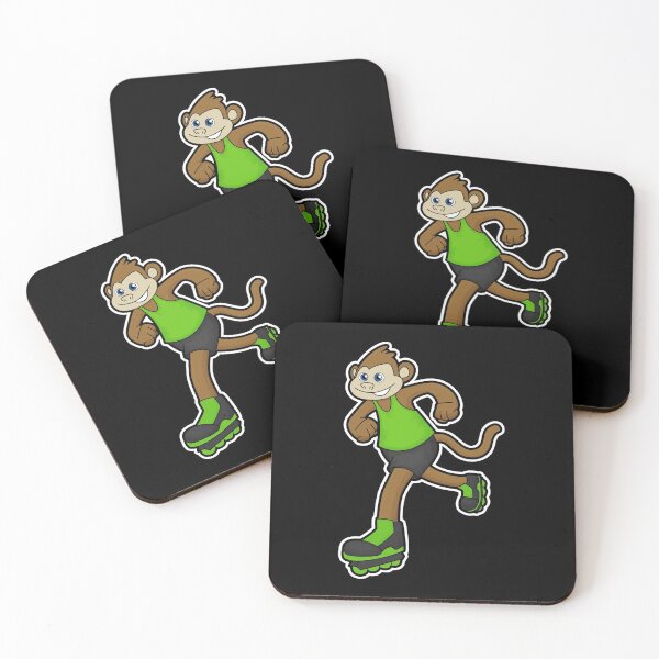 Item preview, Monkey as Skater with Inline skates designed and sold by Snabdesign84.