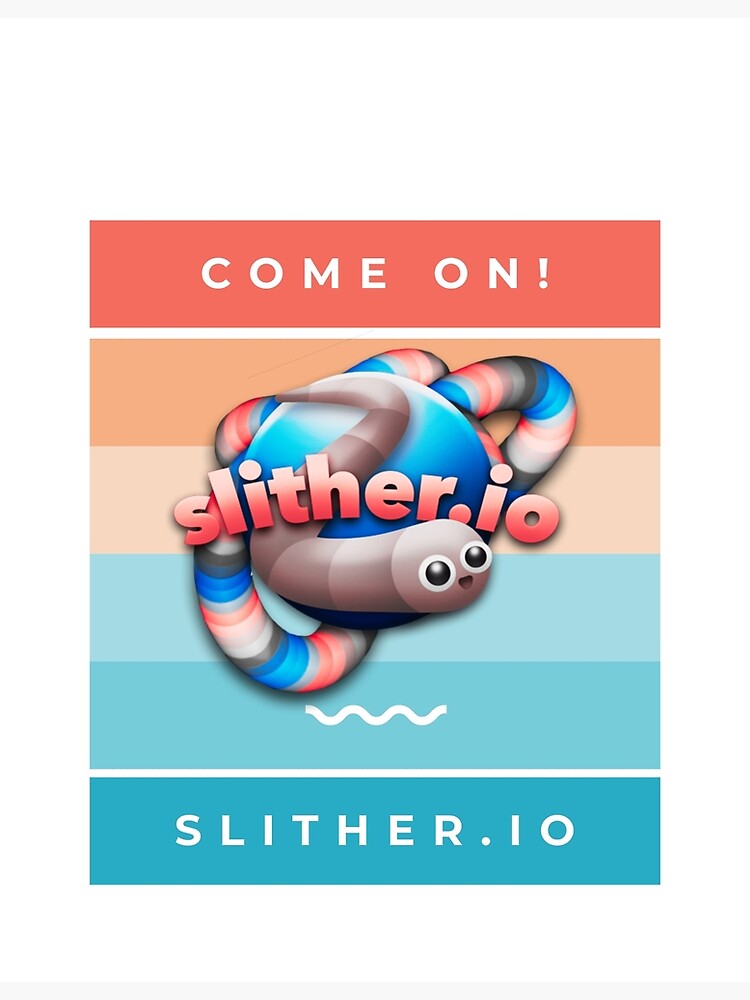 slither io game worm snake Poster for Sale by emcazalet