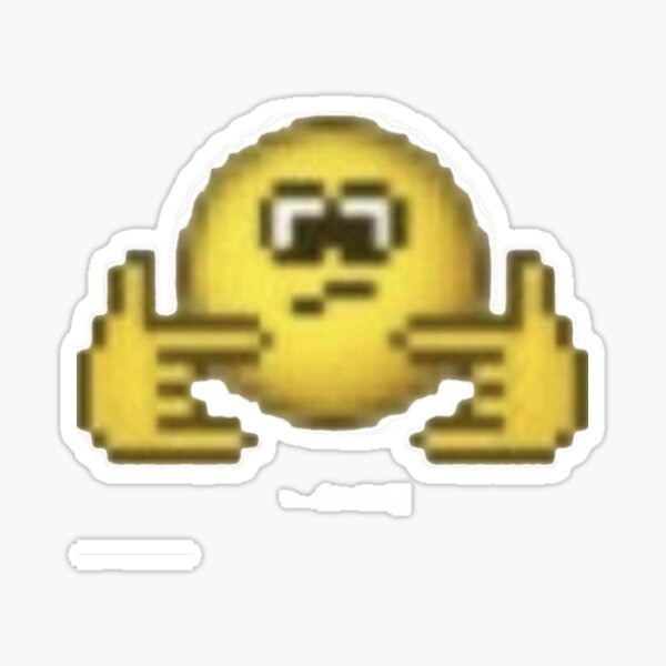 "swag emoji" Sticker for Sale by dinostoar Redbubble