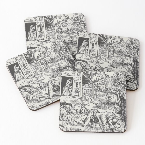 Item preview, Werewolf wood block craving  designed and sold by beachcamper.