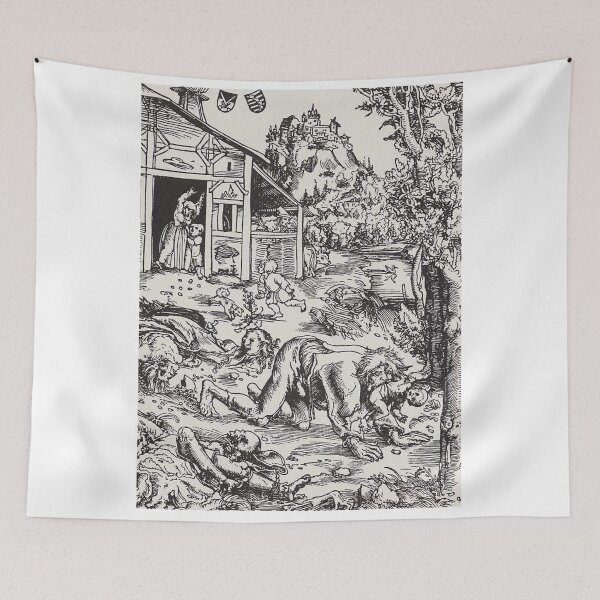 Item preview, Werewolf wood block craving  designed and sold by beachcamper.
