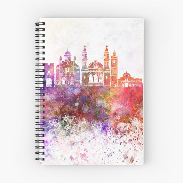 Item preview, Algiers skyline in watercolor background designed and sold by paulrommer.