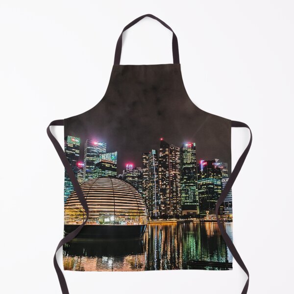 Item preview, Singapore Skyline Nightview Floating Apple Store designed and sold by Happiness Creators.