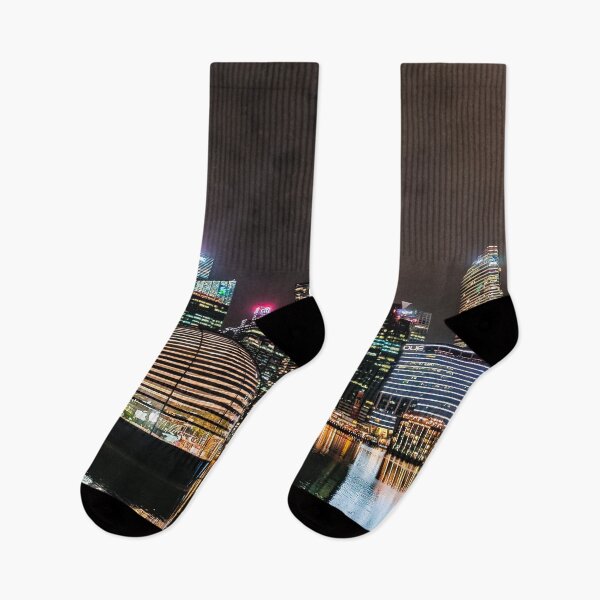 Item preview, Singapore Skyline Nightview Floating Apple Store designed and sold by Happiness Creators.