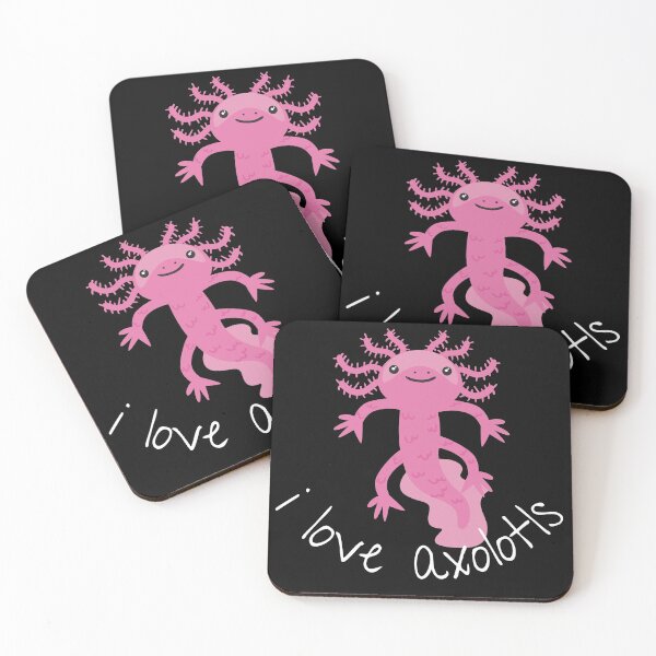 Item preview, I Love Axolotls Cute Simple Graphic Design designed and sold by EarthArtDesigns.