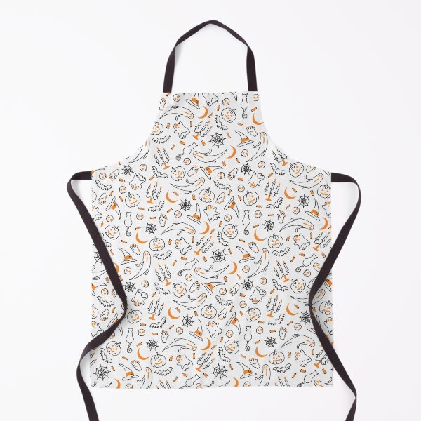 Item preview, Cute Spooky White Ghosts Halloween Pattern designed and sold by S Cube Design.