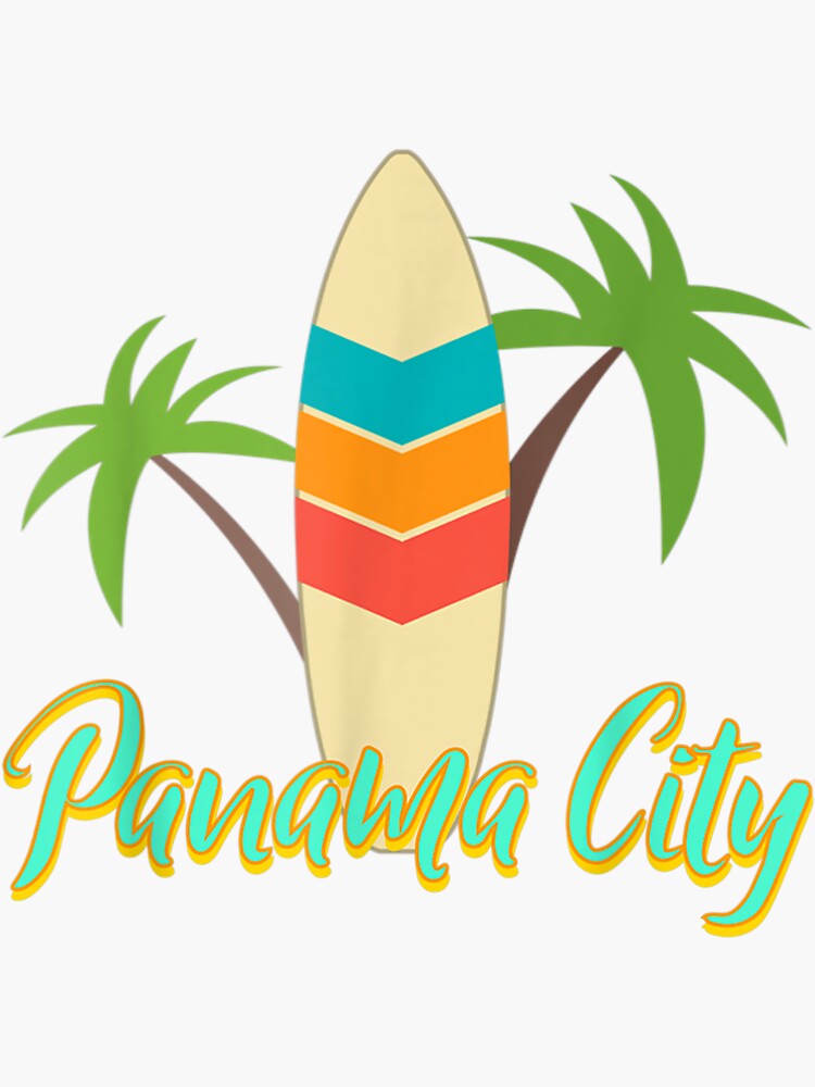 "Panama City Beach Surfing Vacation" Sticker for Sale by lucretia155