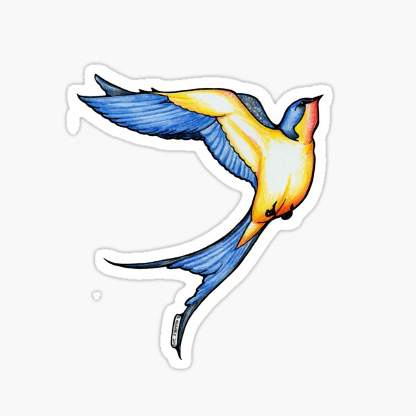 Cute Vector Cartoon Blue Bird Stickers Graphic by phoenixvectorarts ·  Creative Fabrica