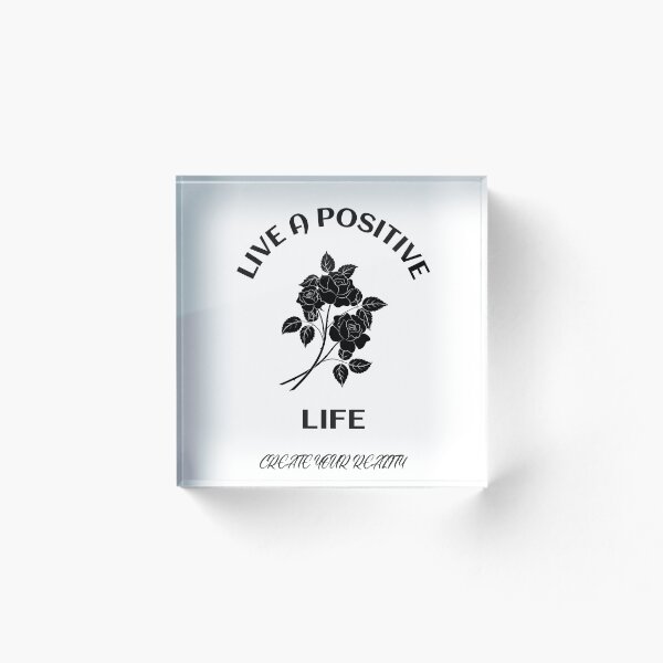 Aperçu de l'œuvre Vivez une vie positive créée et vendue par DeesTee.