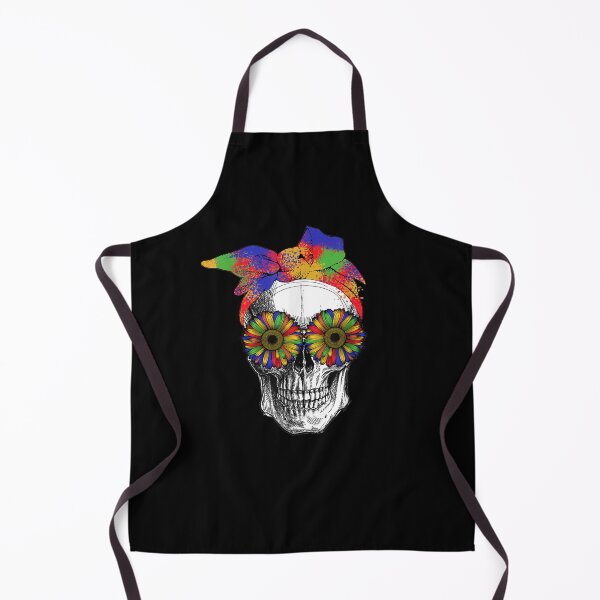 Item preview, Cool Sugar Skull Ana Colorful Sunflower Day Of The Dead designed and sold by lucretia155.