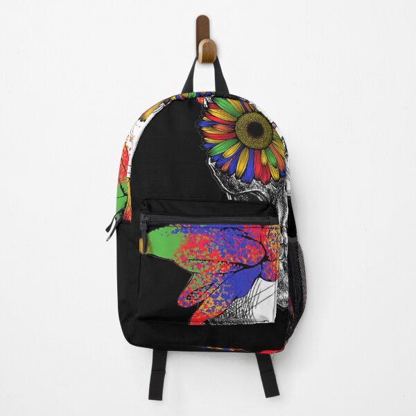 Item preview, Cool Sugar Skull Ana Colorful Sunflower Day Of The Dead designed and sold by lucretia155.