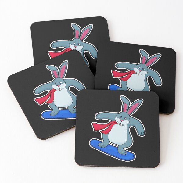 Item preview, Rabbit as Snowboarder with Snowboard & Scarf designed and sold by Snabdesign84.