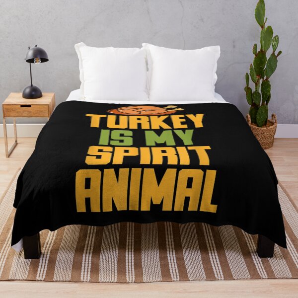 Item preview, Turkey Is My Spirit Animal Thanksgiving Vegan Humor designed and sold by lucretia155.
