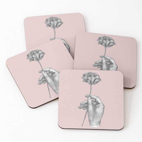 Item preview, 'Holding a Rose' - Hand Drawn Ink Design designed and sold by TaltalimDesign.