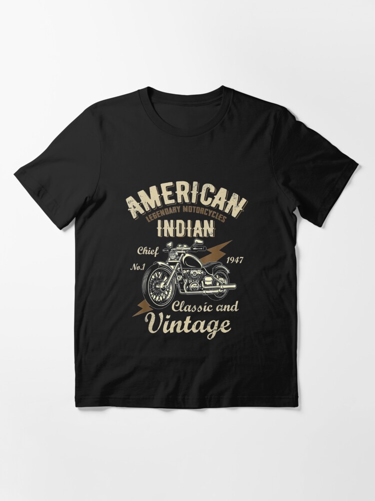 Retro Vintage American Motorcycle Indian For Old Biker Club