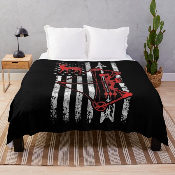 Item preview, Bow Hunting American Flag Patriotic Deer Hunter Gift designed and sold by lucretia155.
