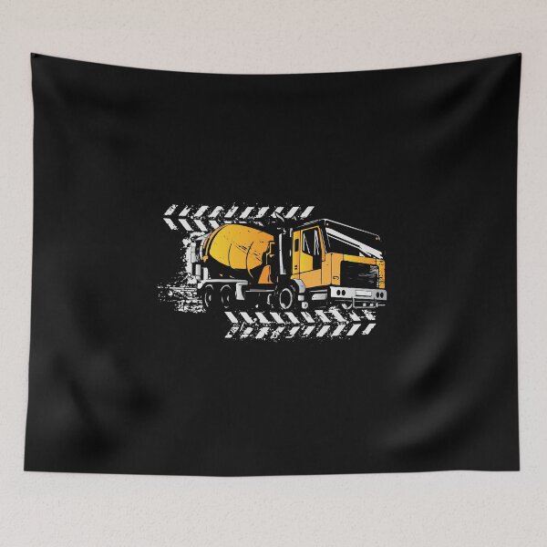 Item preview, Cement mixer truck construction trailer construction site construction trucker driver design designed and sold by brunsch-print.