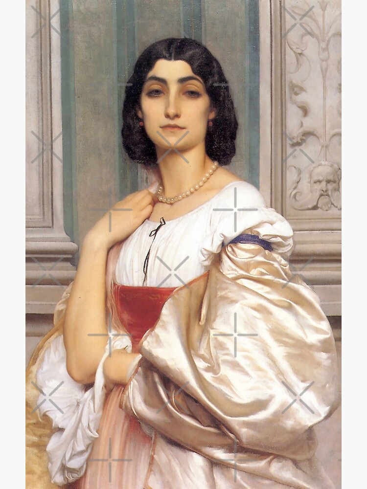 1852年 古書 LAURE ET ANNA Frederic Leighton. A Roman Lady aka La nanna. 1858