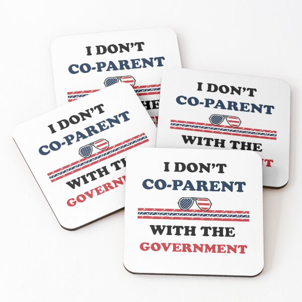 Item preview, I don’t co-parent with the government funny mom dad freedom  designed and sold by Rami Khalifah.