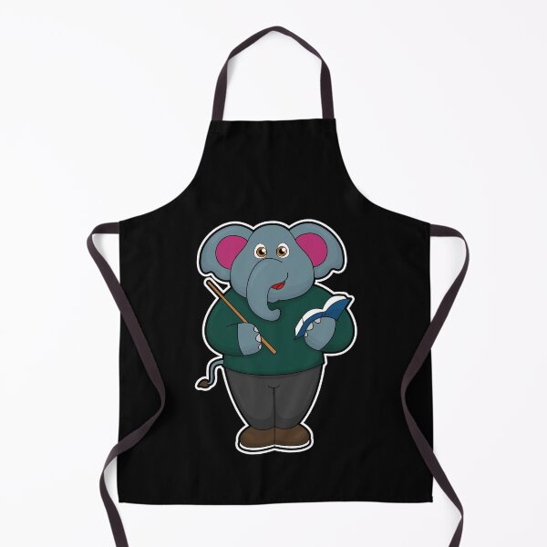 Aperçu de l'œuvre Elephant as Teacher with Book & Pointer créée et vendue par Snabdesign84.