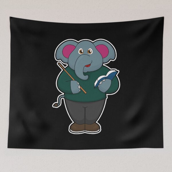 Item preview, Elephant Teacher Book School designed and sold by Snabdesign84.