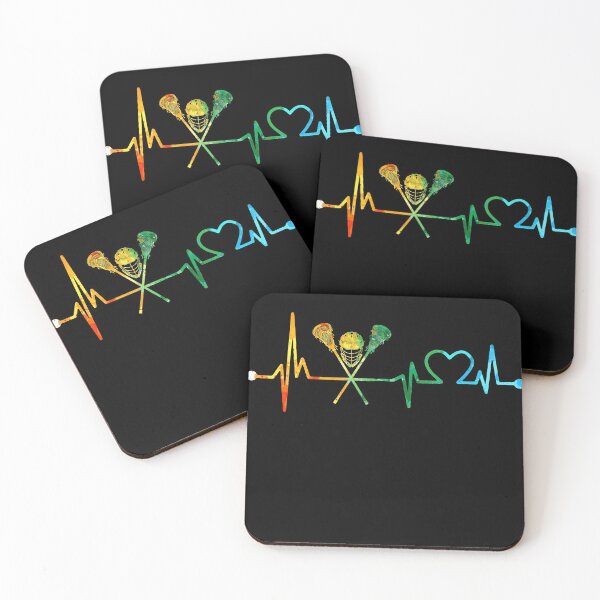 Item preview, LACROSSE HEARTBEAT WATERCOLOR designed and sold by WinghiDesign.