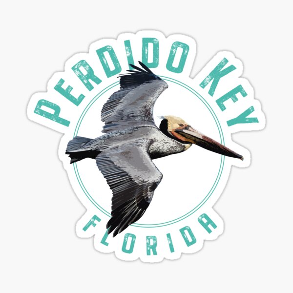 Item preview, Perdido Key Florida Pelican Design designed and sold by Futurebeachbum.