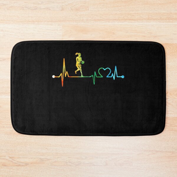 Item preview, NETBALL HEARTBEAT WATERCOLOR designed and sold by WinghiDesign.