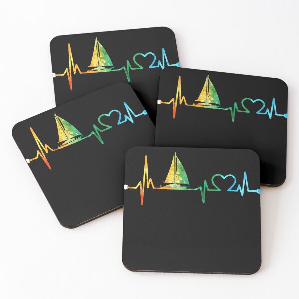 Item preview, SAILING HEARTBEAT WATERCOLOR, SAILING WATERCOLOR, SAILING HEARTBEAT  designed and sold by WinghiDesign.